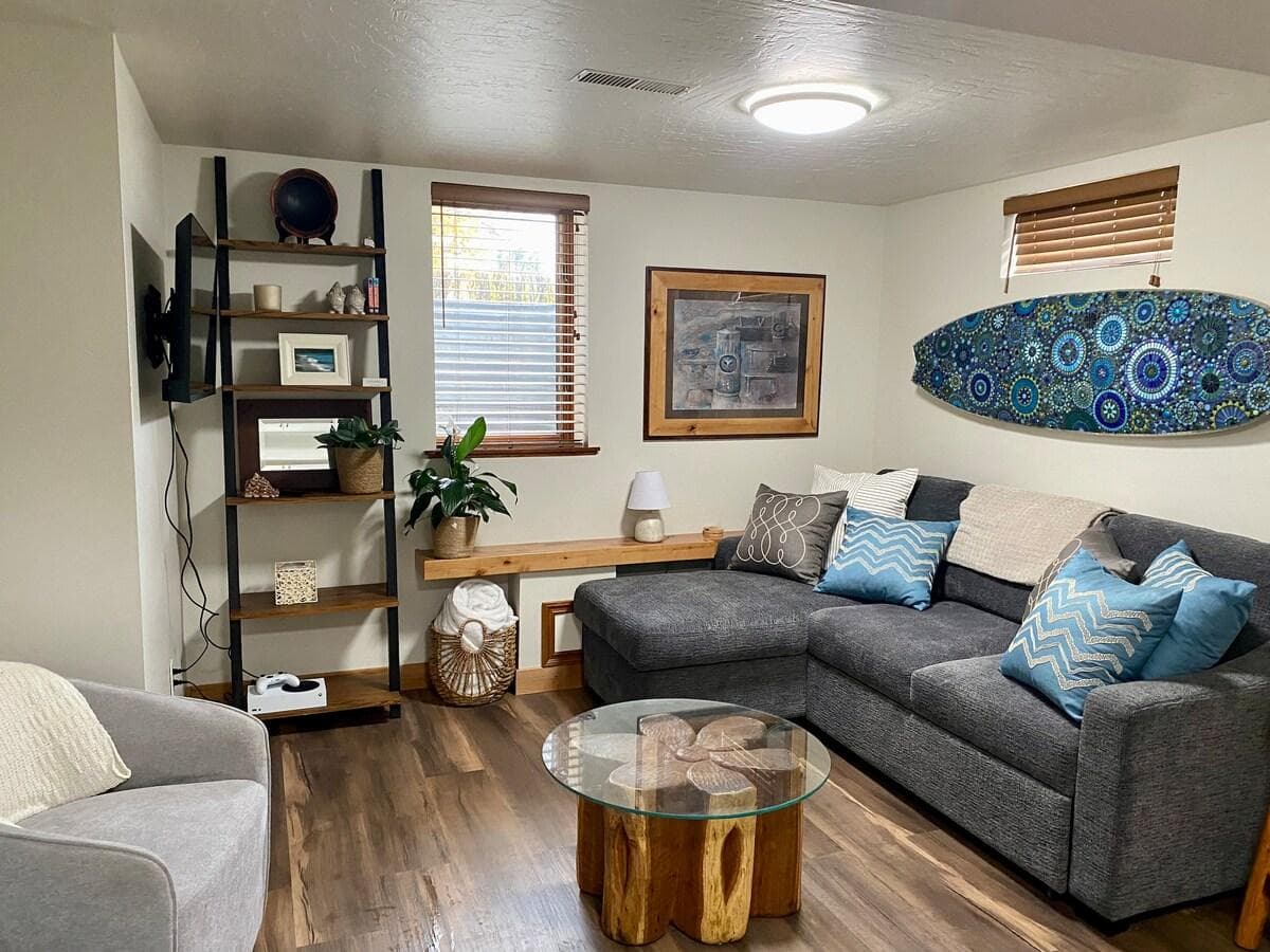 Living area with tv and xbox